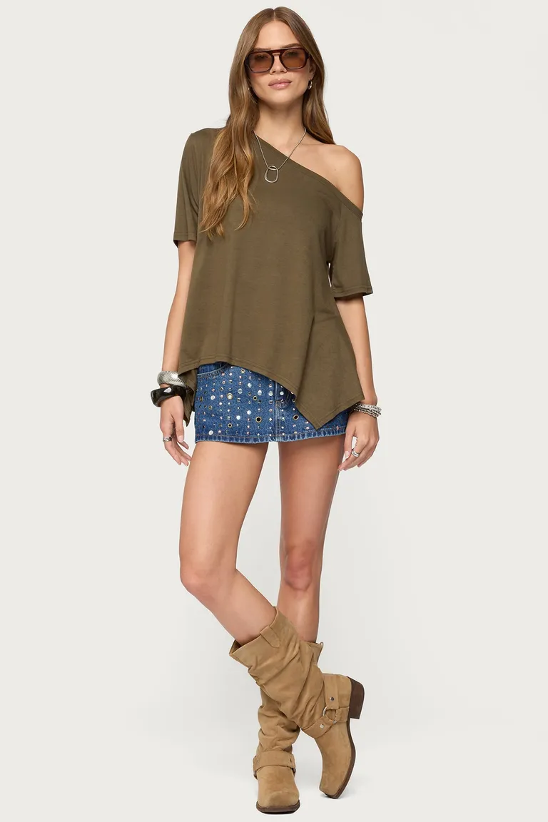 Mini falda short jean de Edikted en Shorts para argentina