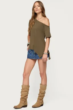 Mini falda short jean de Edikted en Shorts para argentina
