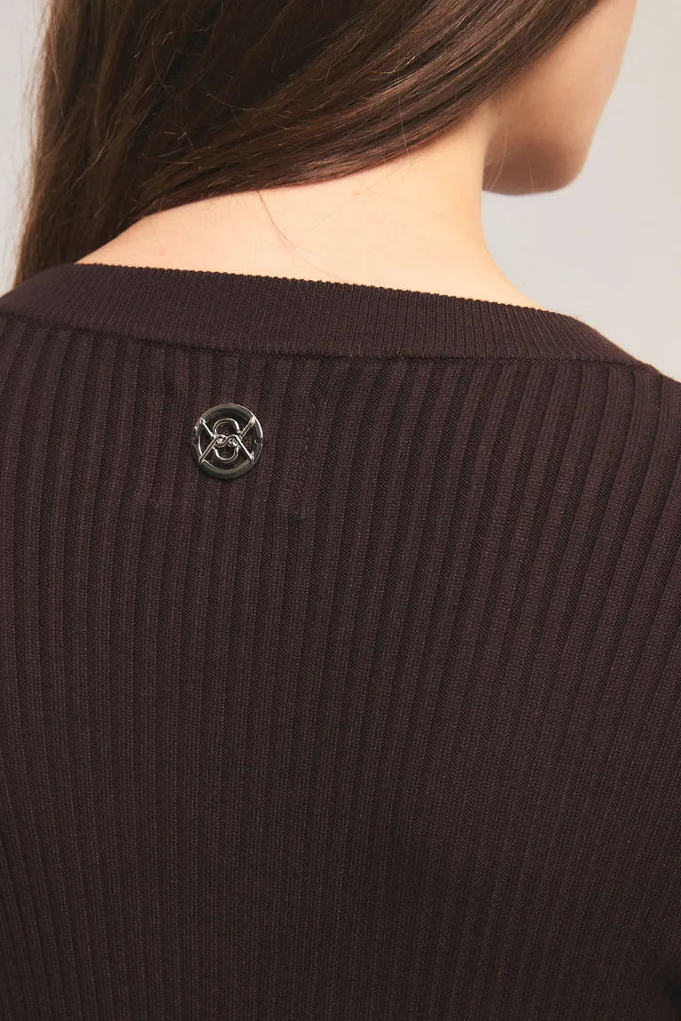 Cardigan de tejido morley con cierre frontal y mangas largas de calce entallado de Kosiuko en Buzos y Sweaters para argentina