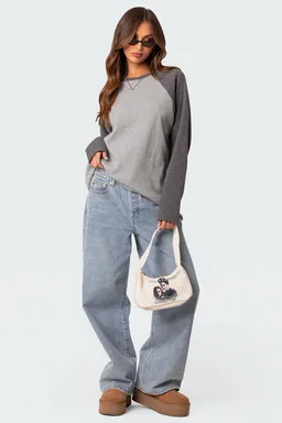 Top waffle holgado time de Edikted en Buzos y Sweaters para argentina
