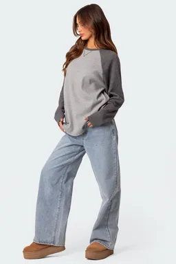 Top waffle holgado time de Edikted en Buzos y Sweaters para argentina