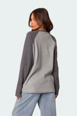 Top waffle holgado time de Edikted en Buzos y Sweaters para argentina