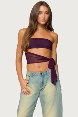 Top amaro strapless con aberturas de Edikted en Tops para argentina