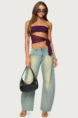 Top amaro strapless con aberturas de Edikted en Tops para argentina