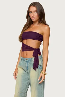Top amaro strapless con aberturas de Edikted en Tops para argentina