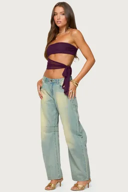 Top amaro strapless con aberturas de Edikted en Tops para argentina
