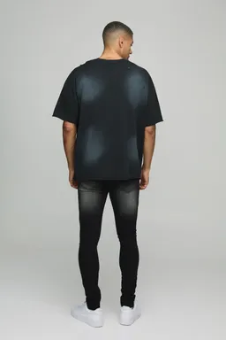 Jeans súper ajustados negros rotos de Boohooman en Pantalones para argentina