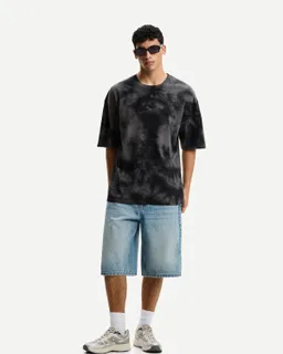 Remera oversize manga corta tiedye de Bershka en Remeras y Polos para argentina