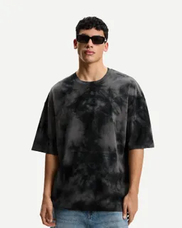 Remera oversize manga corta tiedye de Bershka en Remeras y Polos para argentina