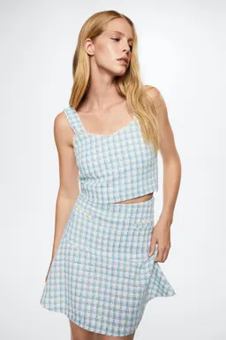 Falda tweed cuadros de Mango en Faldas para argentina