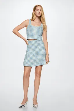 Falda tweed cuadros de Mango en Faldas para argentina