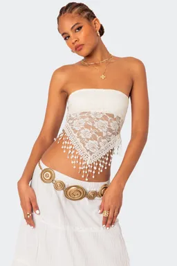 Top india strapless encaje de Edikted en Tops para argentina