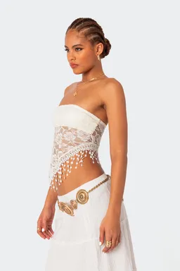Top india strapless encaje de Edikted en Tops para argentina