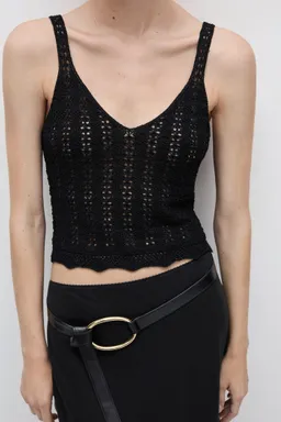 Top crop punto de Mango en Tops para argentina