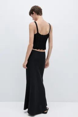 Top crop punto de Mango en Tops para argentina