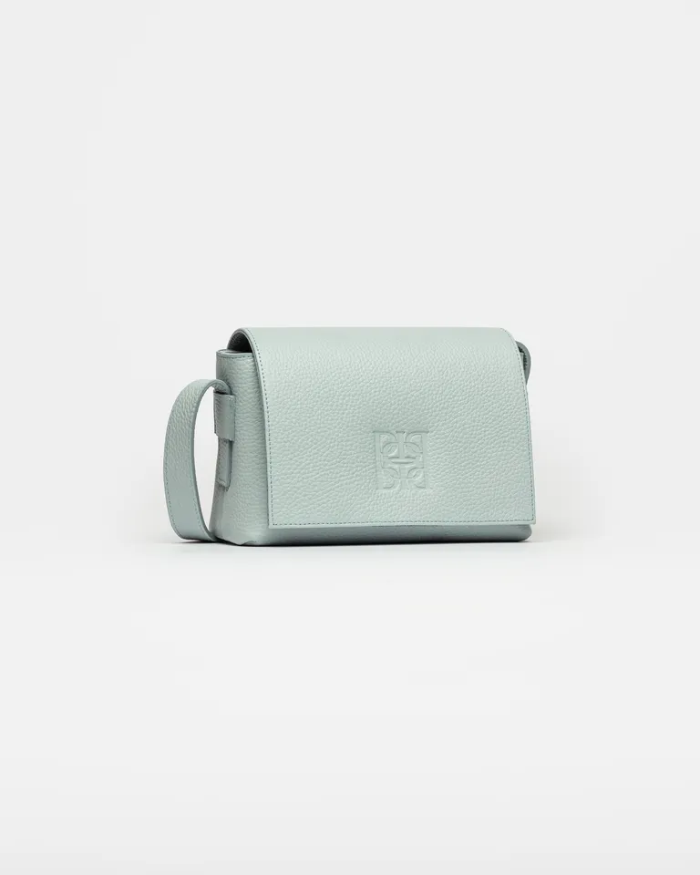 Mini Bolsa de Mano Hana en Cuero Graneado Verde de Prüne en Bolsos y Carteras para argentina