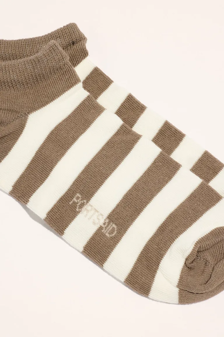Calcetines invisibles de algodón con diseño de rayas para mujer de Portsaid en Ropa Interior y Medias para argentina