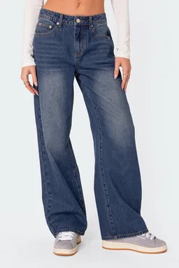 Karie jeans relajados tiro medio de Edikted en Pantalones para argentina