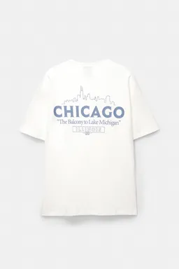 Remera skyline chicago de Pull&Bear en Remeras y Polos para argentina