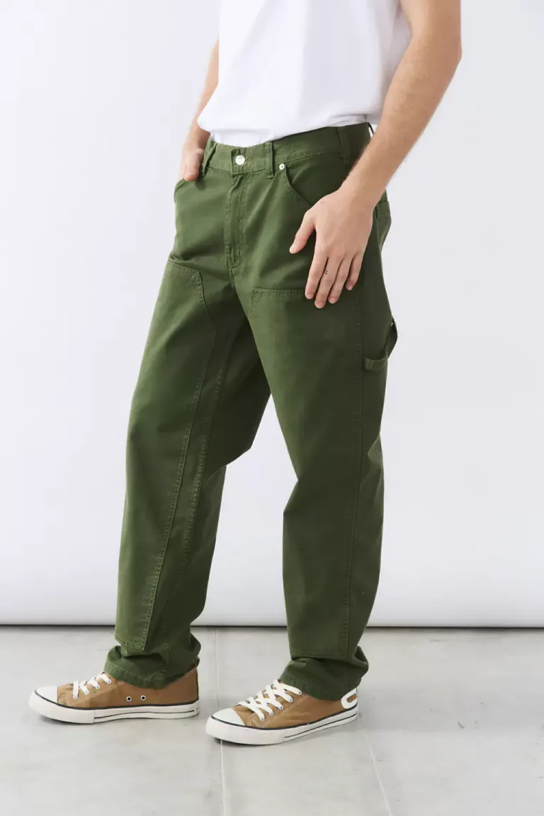 Pantalón carpenter de cinco bolsillos en denim verde para hombre de Bensimon en Pantalones para argentina