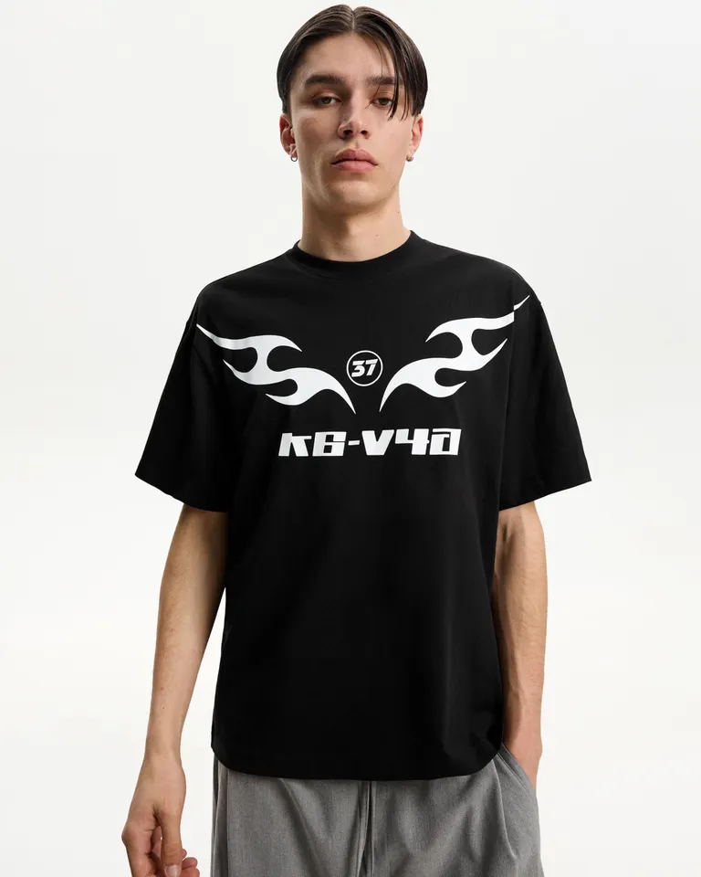 Remera estampada manga corta de Bershka en Remeras y Polos para argentina