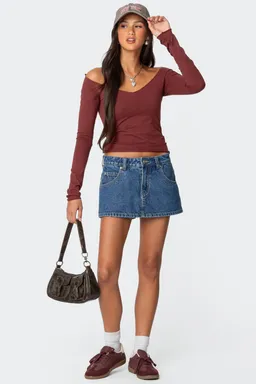 Micro falda pantalón talia de Edikted en Shorts para argentina