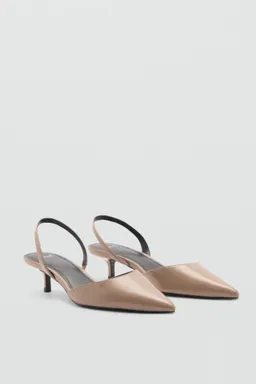 Zapato destalonado tacón kitten de Mango en Zapatos con Tacos para argentina