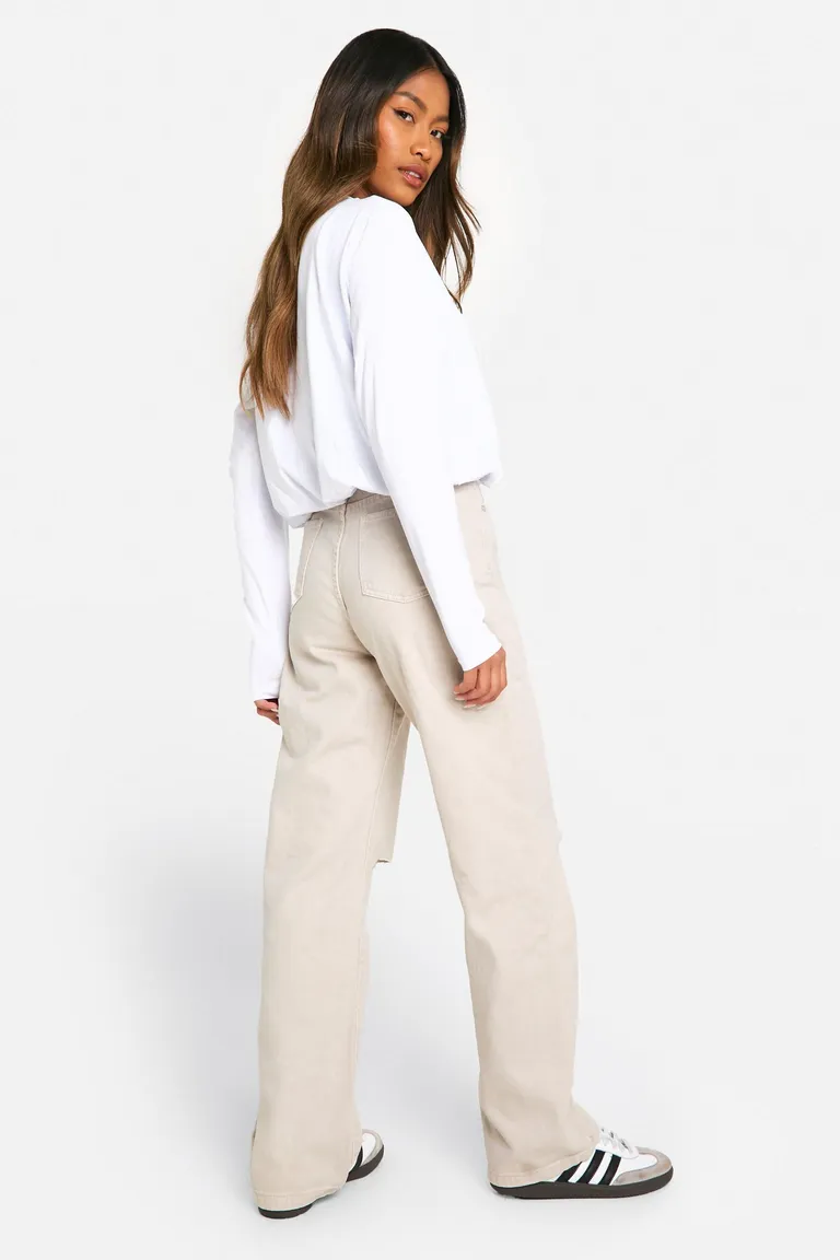 Jean boyfriend rodillas rotos de Boohoo en Pantalones para argentina