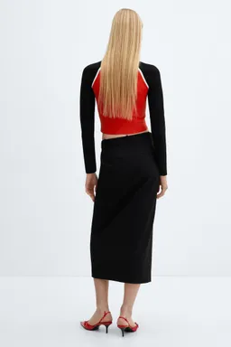 Cárdigan crop con cremallera de Mango en Buzos y Sweaters para argentina
