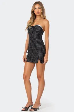 Mini vestido lunares con botones de Edikted en Vestidos para argentina