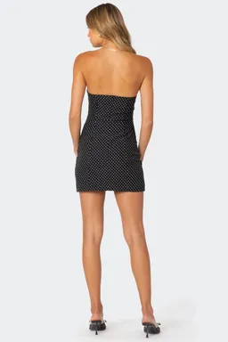 Mini vestido lunares con botones de Edikted en Vestidos para argentina