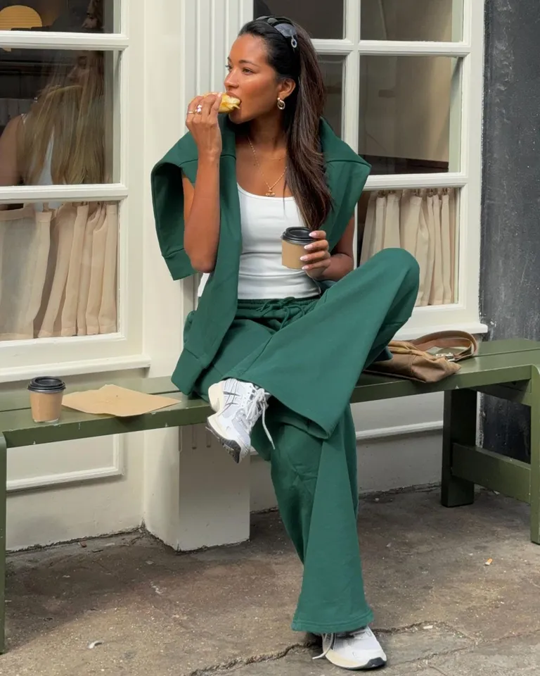 Pantalón jogging recto all day verde de Princess Polly en Pantalones para argentina