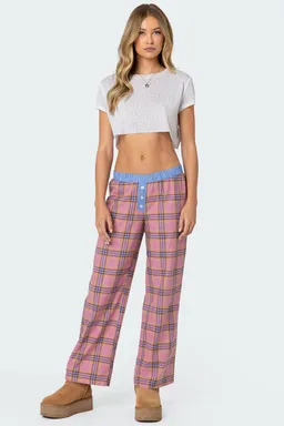 Pantalón cuadros rayas de Edikted en Pantalones para argentina