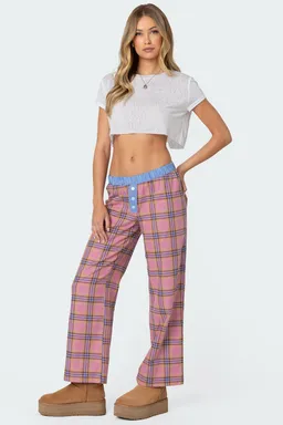 Pantalón cuadros rayas de Edikted en Pantalones para argentina