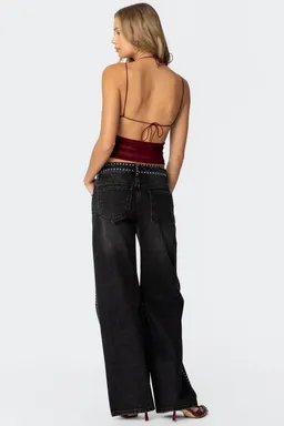 Top malla fruncido strappy de Edikted en Tops para argentina