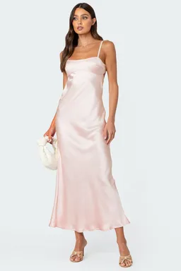 Maxi vestido satén espalda descubierta de Edikted en Vestidos para argentina