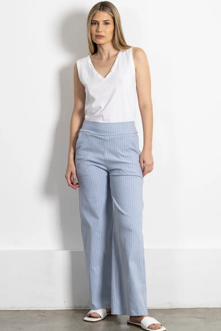 Pantalón de corte ancho en tela de bengalina con bolsillos frontales de Kill en Pantalones para argentina