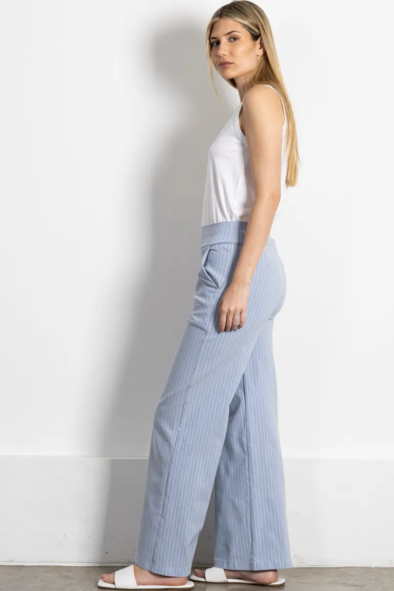 Pantalón de corte ancho en tela de bengalina con bolsillos frontales de Kill en Pantalones para argentina