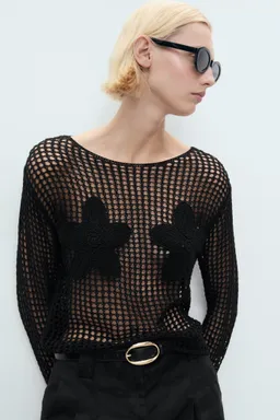 Sweater punto bordado de Mango en Buzos y Sweaters para argentina