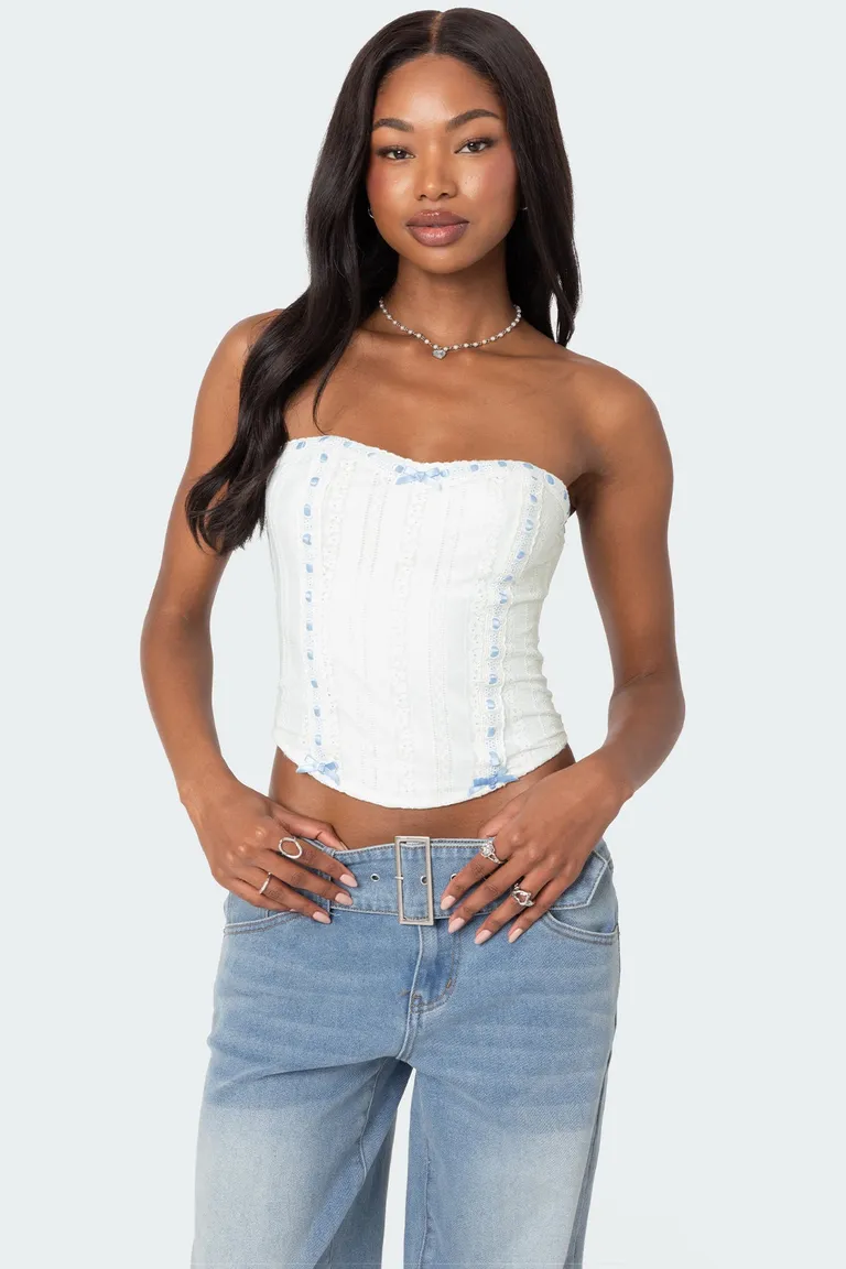 Corset mist con encaje cinta de Edikted en Ropa Interior y Medias para argentina