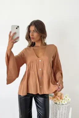 Blusa Fibrana Manga Campana de Benka en Blusas para argentina