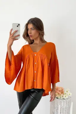 Blusa Fibrana Manga Campana de Benka en Blusas para argentina