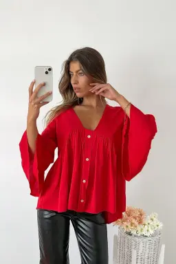 Blusa Fibrana Manga Campana de Benka en Blusas para argentina