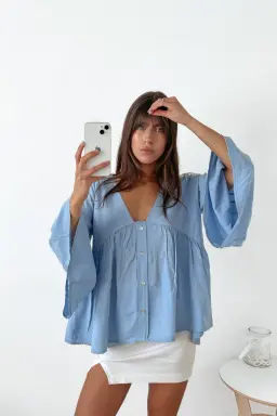 Blusa Fibrana Manga Campana de Benka en Blusas para argentina