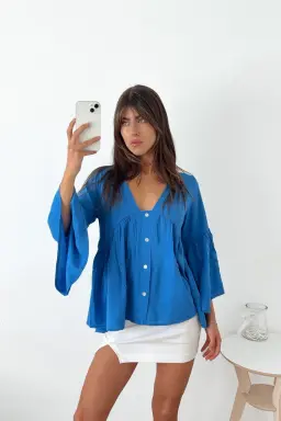 Blusa Fibrana Manga Campana de Benka en Blusas para argentina