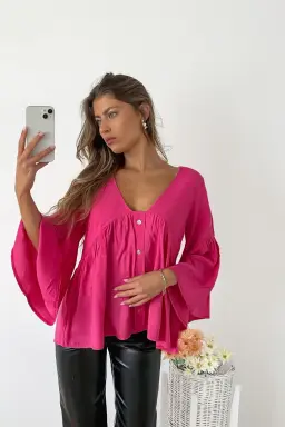 Blusa Fibrana Manga Campana de Benka en Blusas para argentina
