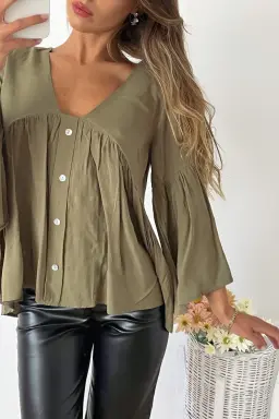 Blusa Fibrana Manga Campana de Benka en Blusas para argentina