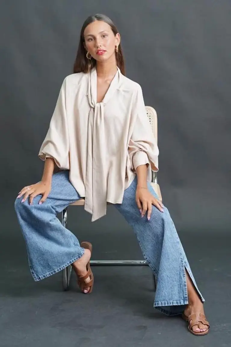 Poncho Blusa de Lino de Hesed en Capas y Ponchos para argentina