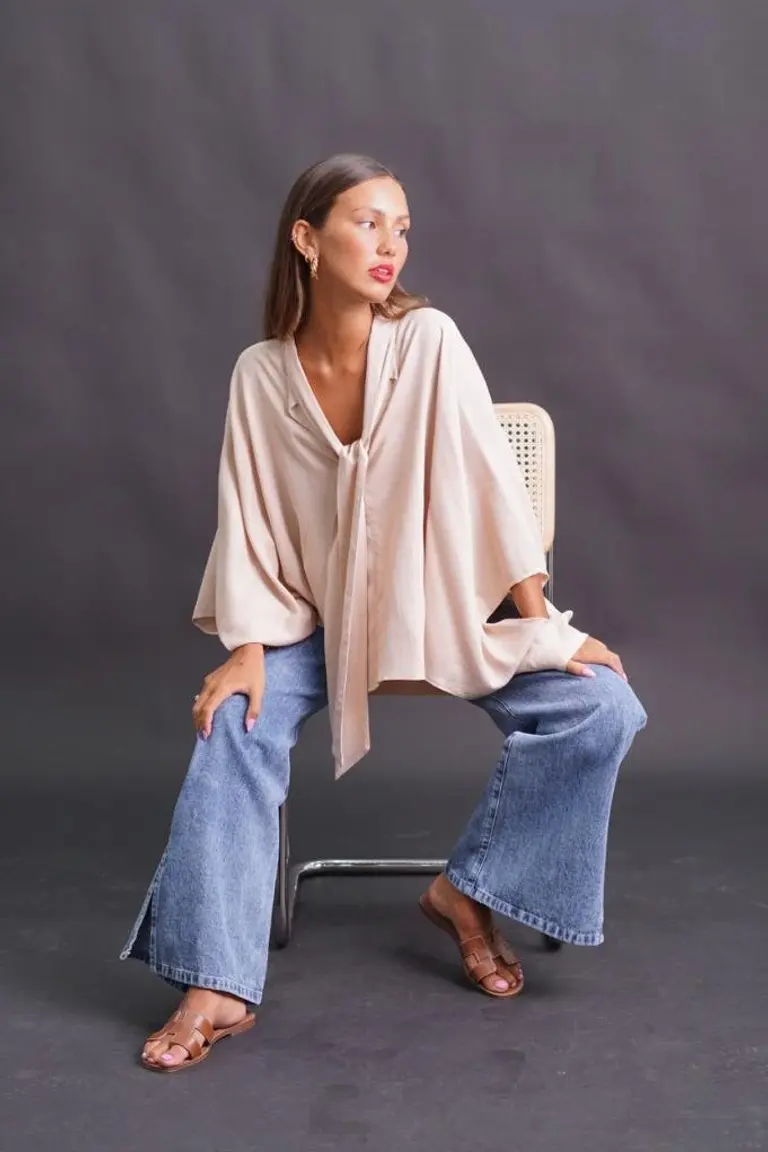 Poncho Blusa de Lino de Hesed en Capas y Ponchos para argentina