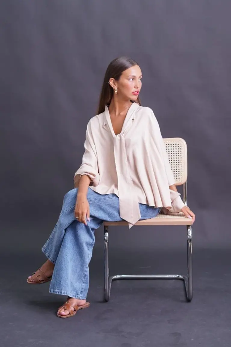 Poncho Blusa de Lino de Hesed en Capas y Ponchos para argentina